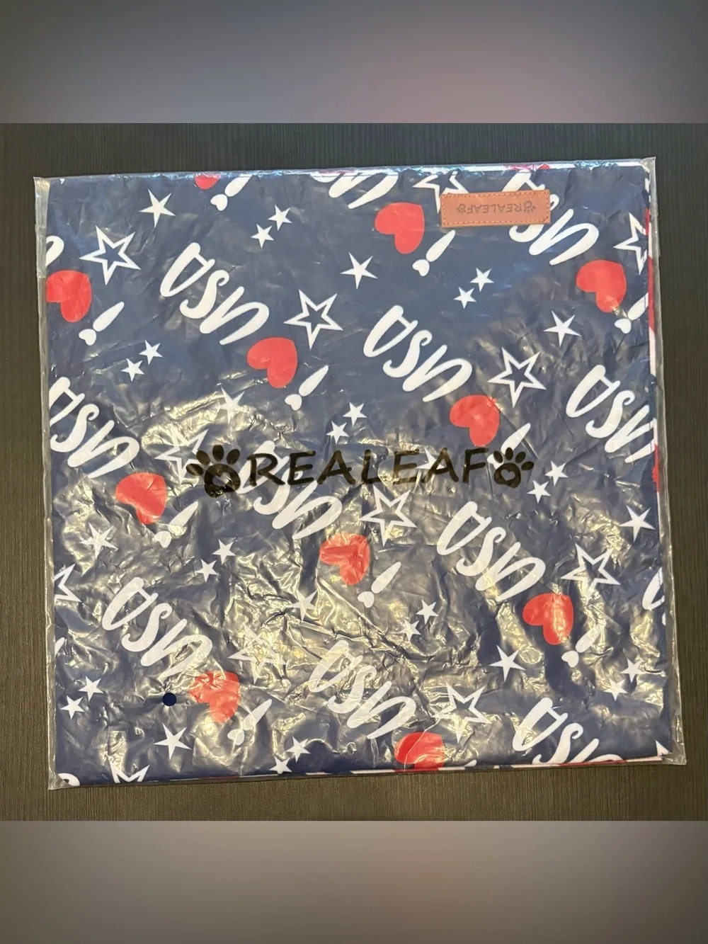 Realeaf 4th of July Bandanas 2 Pack, Triangle Reversible American Flag Size XL